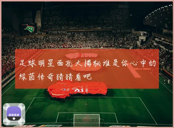 足球明星面孔大揭秘谁是你心中的绿茵传奇猜猜看吧